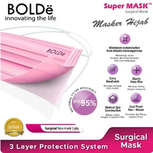 Bolde Surgical Face Mask Headloop 50 Pcs Pink