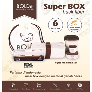 Bolde Super Box Husk Fiber Set 6 Pcs Meal Box