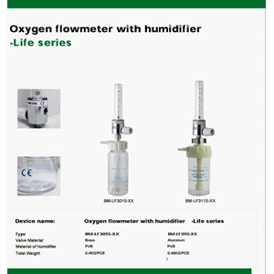 Oksigen Flowmeter With Humidifier Life Series