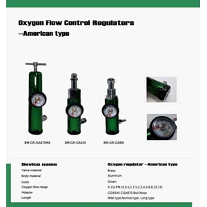 Oksigen Flowmeter Control Regulator American Type 