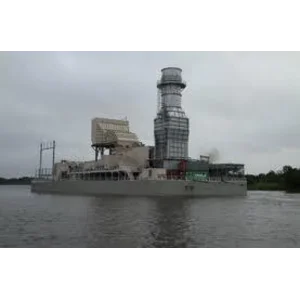 Barge Mounted Power Plant.