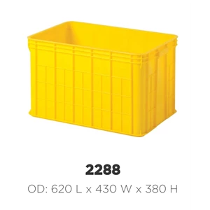 Container Plastik Rabbit 2288 Ukuran 620X430x380 Kuning
