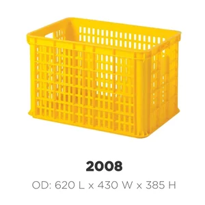 Container Plastik Rabbit 2008 Ukuran 620X430x358 Warna Kuning