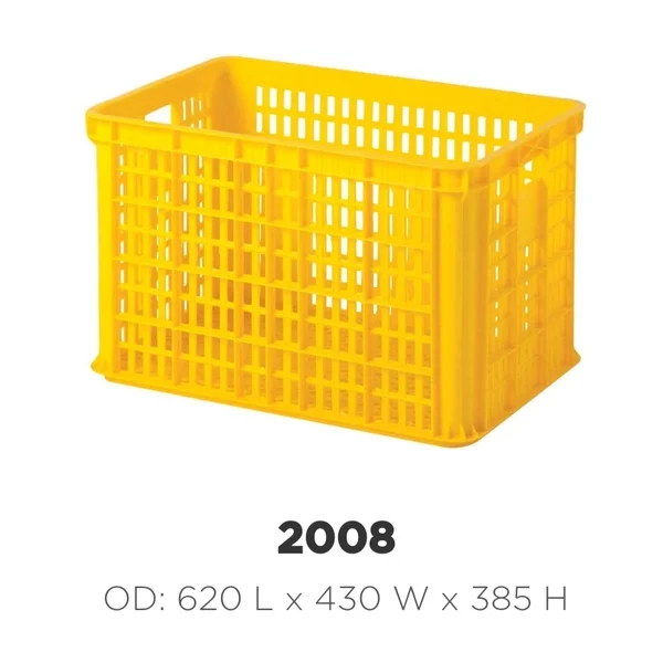Container Plastik Rabbit 2008 Ukuran 620X430x358 Warna Kuning