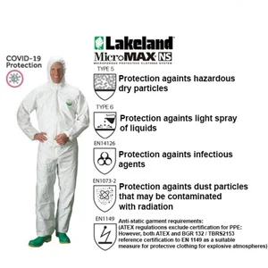 Lakeland Micromax Ns Coverall/Hazmat Pakaian Safety