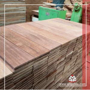 Lantai Kayu Parket Merbau Unfinish Lebar 9 Cm
