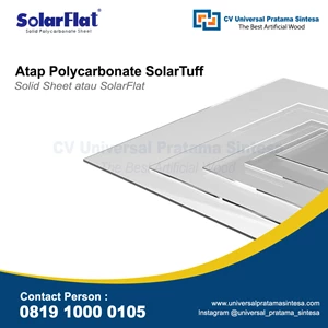Atap Polycarbonate Solartuff Solid / Solarflat