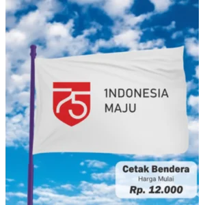 Cetak Bendera Kain Custom Full Print / 60 x 90