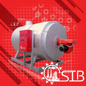 Thermal Oil Heater Horizontal Woodpellet STOH Series 3000000 Kcal jam Model Tidur 200 sampai 320 derajat Paket Proyek Instalasi Commissioning Perizinan Area Bandung Cimahi Purwakarta