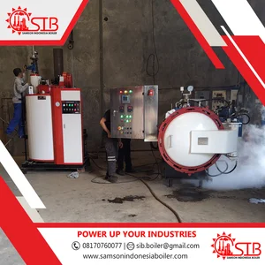 Mesin Sterilisasi Tanah Besar Autoclave Retort Kapasitas Industri Otomatis Data Logger Design 10 Bar Suhu 100 sampai 180 Cooling Area Medan Samarinda Makassar