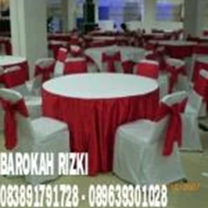 table cover + pillowcase color red hotel Chair