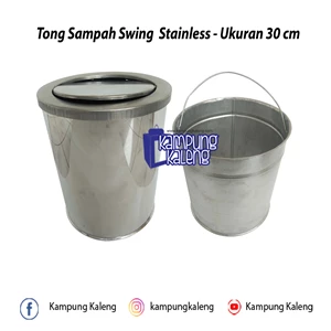 Tong Sampah Stainless Ukuran 23 X 28 Cm