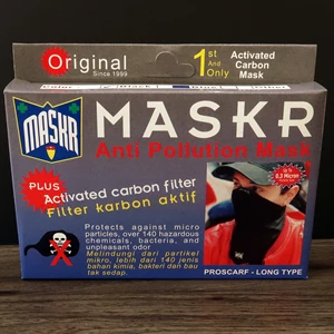 Masker Pernapasan MASKR Activated Carbon Filter – Proscarf Long Type