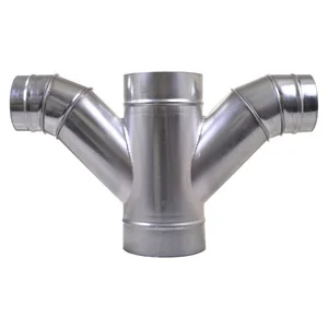 Sambungan Ducting Bulat Tee Cross 90