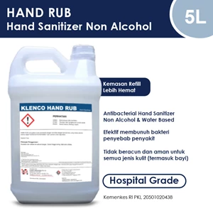 Hand Sanitizer - Hand Sanitizer Non Alkohol - Klenco Hand Rub - Pembersih Tangan - Cairan Antiseptik