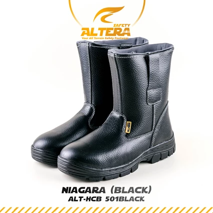 Dari [Sepatu Safety Berkualitas] Altera Safety - Alt-Hcb 501 (Niagra Black) 0