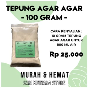 Tepung Bubuk Agar Agar Sma/Kiloan - 100 Gram