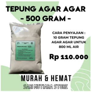 Tepung Bubuk Agar Agar Sma/Kiloan-500Gram