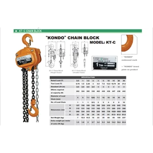 Chain Block Kondo Model KT-C