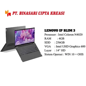 Laptop Lenovo Ip Slim 3 Win 10 + Ohs