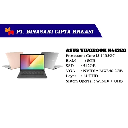 Dari Laptop Notebook Asus Vivobook K413eq  0