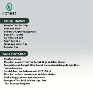 BUBUK MINUMAN THAI TEA KEMASAN 1000gr