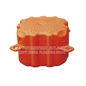 Kubus Apung Hdpe Single Orange Oval - Modular Float System - Floating Dock - Kubus Apung Hdpe - Kubus Apung Plastik - Ponton Hdpe - Ponton Plastik - Cube Float