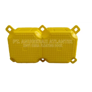 Kubus Apung Hdpe Plastik Double Yellow - Modular Float System - Floating Dock - Ponton Plastik Apung - Cube Float