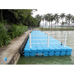Dermaga Apung HDPE Floating Capacity 350 kg/m2