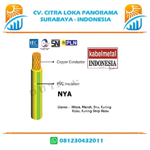 Kabel Metal indonesia NYA 470/750 Volt uk 1 x 1.5 mm2