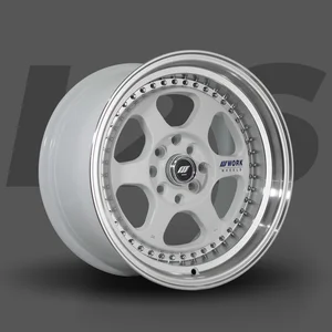 VELG MOBIL Rep. WORK L1 16X7.5/8.5 WHITE LIP POLISH CHROME RIVETS