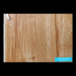 Panel SPC Flooring Textured Wood Grain Pattern Type M1 Boston Chestnut Length 122 Cm x Width 18 Cm x Thickness 4 Mm