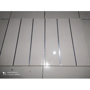 Plafon PVC Merk Shunda Plafon Warna Putih Glossy Nat Silver Tipe K901   Tersedia Jasa Pasang dari Tenaga Ahli