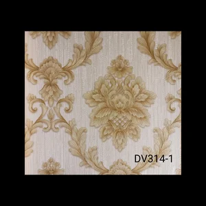 Wallpaper Dinding Panjang 10 Meter x Lebar 53 Cm Motif Batik Merk Davinci Tipe DV 314 Kertas dinding