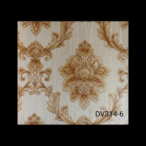 Wallpaper Dinding Panjang 10 Meter x Lebar 53 Cm Motif Batik Merk Davinci Tipe DV 314 Kertas dinding