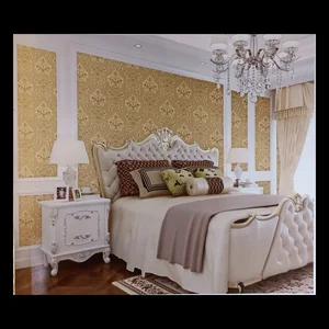 Wallpaper Dinding Motif Batik Panjang 10 Meter Lebar 53 Cm Merk Davinci Tipe DV312 Kertas Dinding