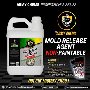 Non-Paintable Mold Release Agent From Army Chems In Custom Packages (Jerry Cans Aerosol & Drum)