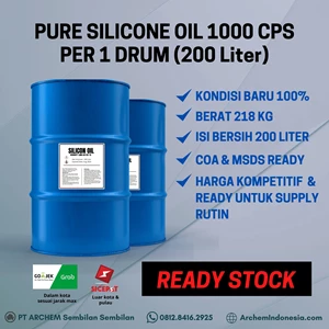 Silicone Oil 1000 Cps Per 1 Drum 200 Liter / Silikon Oil Segel Ready Stock