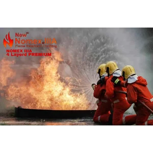 e  Nomex IIIA 4 Layer Premium  Baju Pemadam Kebakaran Safety APD Fire Resistant Flame Retardant