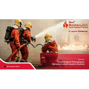 e  Baju Pemadam Nomex IIIA Protective Clothing 4 Layer untuk Aplikasi Pemadam & Industri