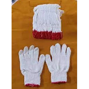 6 White Catoon Thread Gloves
