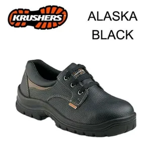Sepatu Safety Krushers Alaska Hitam/Coklat