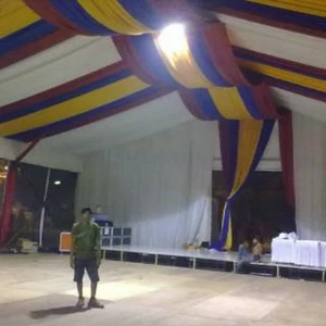 examples of ceiling decor tent