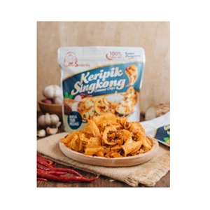 Keripik Keripik Singkong Leni Snacks Teri Pedas - New Packaging