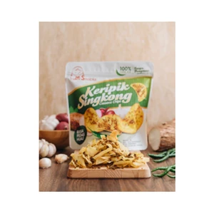 Keripik Singkong Leni Snacks Pedas Hijau - New Packaging