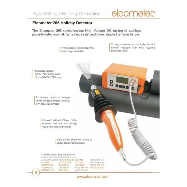 Tester Insulasi Elcometer 266 Holiday Detector