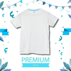 Kaos Polos Putih Xs-Xl Koze Katun Combed 30S Kasual