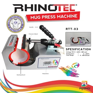 Mug Head Press Machine For Mug Screen Printing Materials Rtt-03
