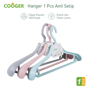 Cooger Hanger 1 Pcs Anti Selip Dapat Diputar 360 Drajat Kokoh Dan Tahan Lama 3 Varian Warna