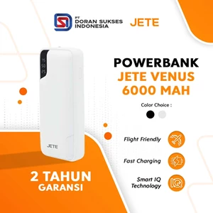 Power Bank 6000 MaH Powerbank Fast Charging JETE Venus - Garansi 2 Tahun